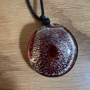 Handmade Fused Glass Pendant Necklace